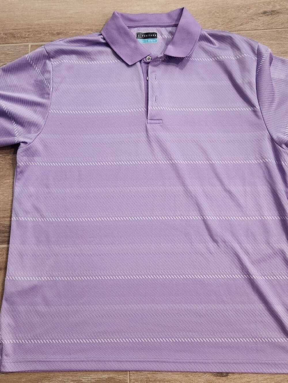 PGA Tour Lavender Purple Short-Sleeve Polo